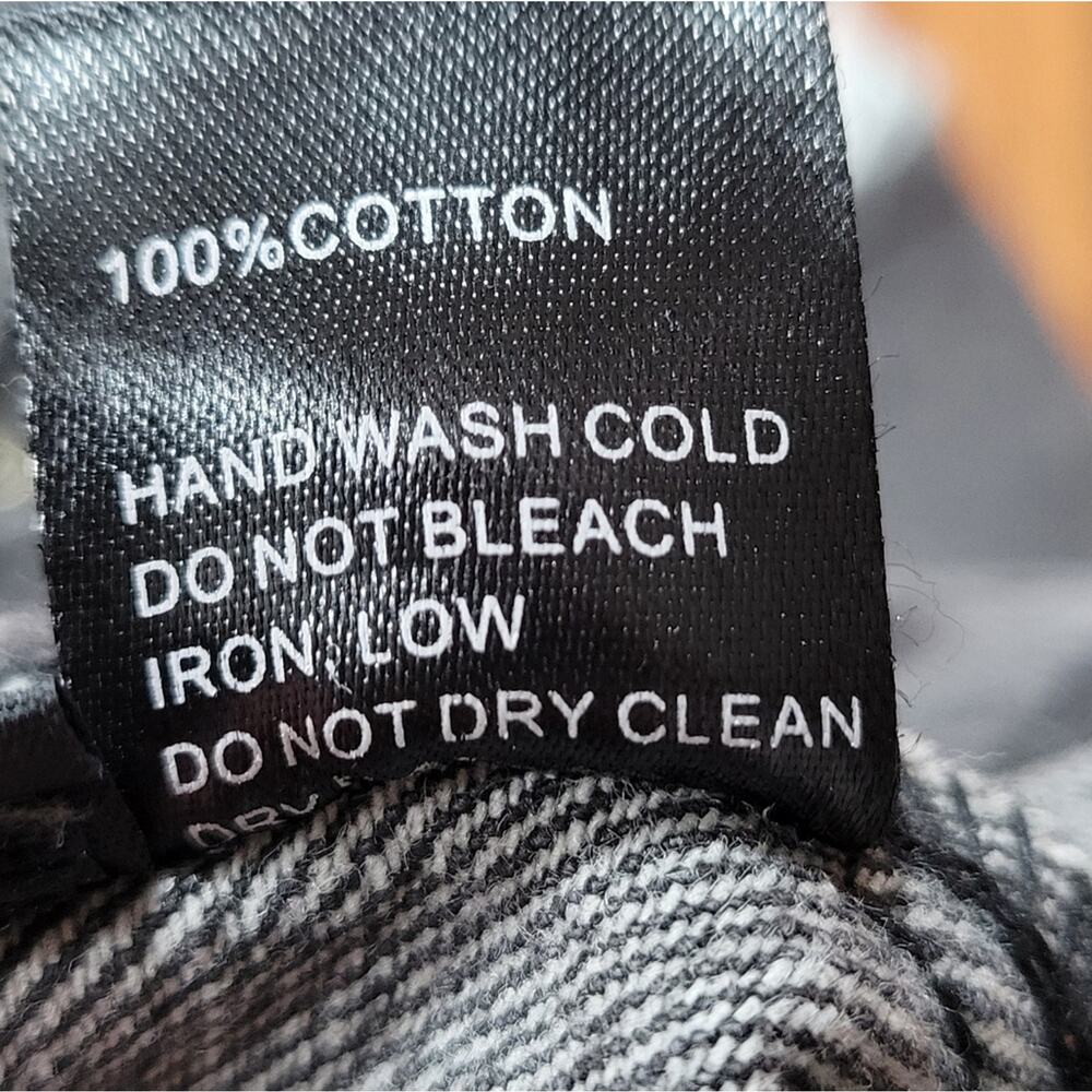 POL Moto Denim Faded Black Gray Denim Offset Zippered Front. Size Small - Picture 9 of 9